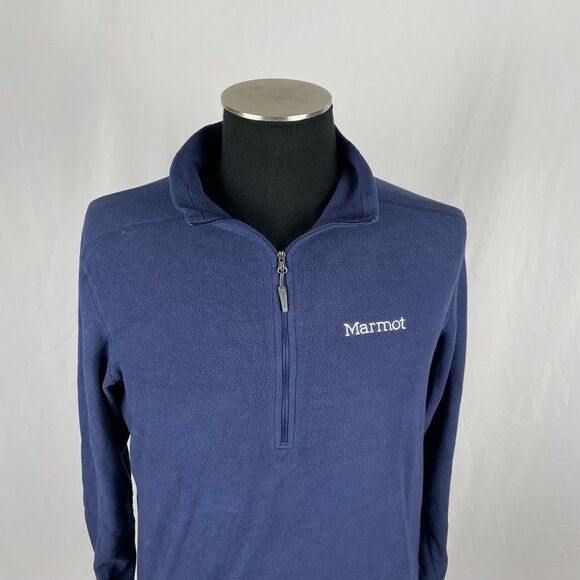 Marmot Fleece Polartec 1/4 Zip Pullover - Mens M - Picture 3 of 10